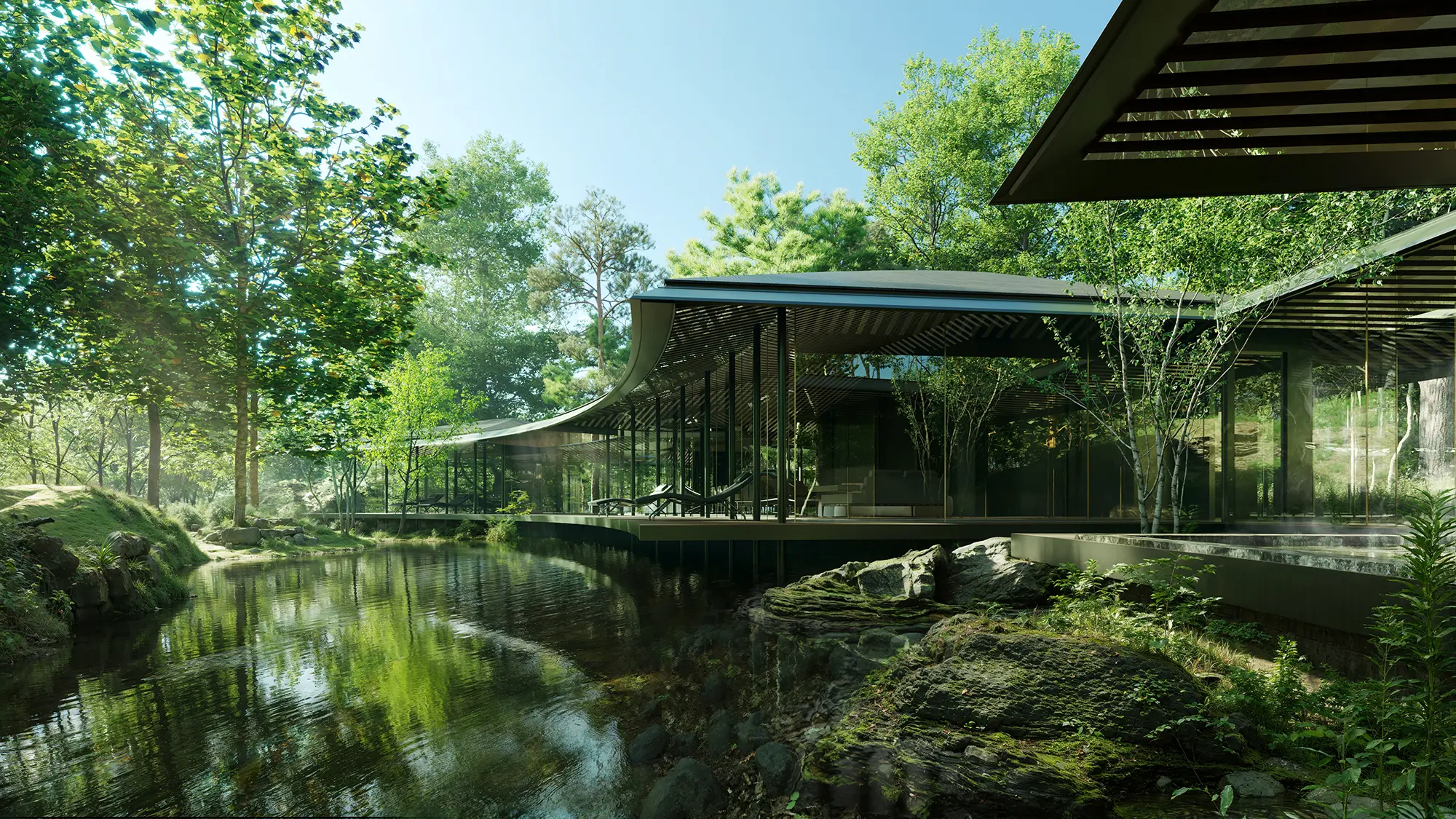 NOT A HOTEL KITAKARUIZAWA ARCS コンペ応募案 UNBUILT